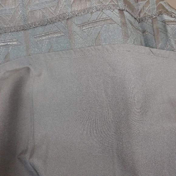 Kirna Zabete for Target Metallic Black Jacquard V-Neck Dress 10 EUC - Picture 4 of 10